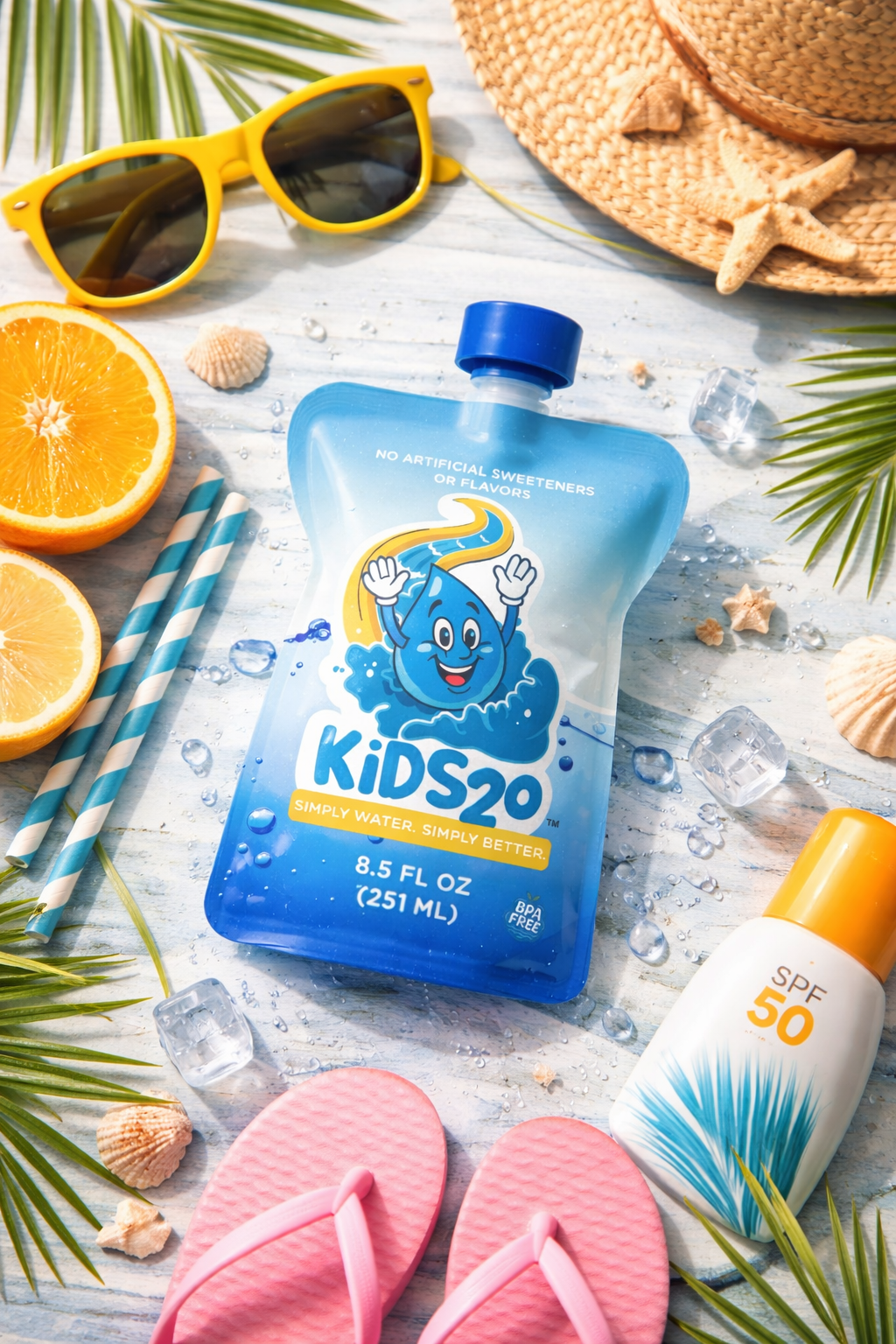 24-Pack KiDS2o 8.5 Oz Pouches