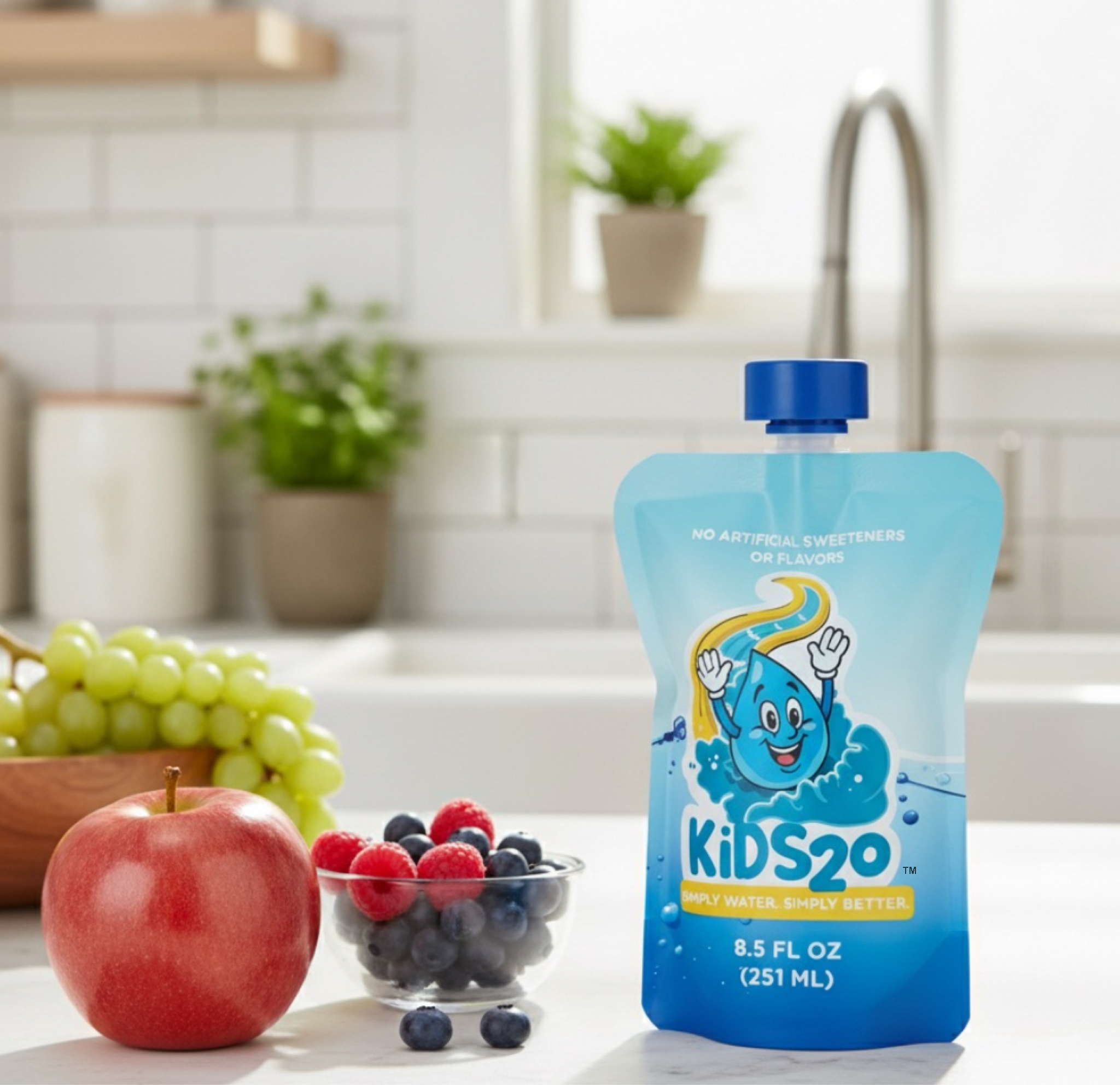 24-Pack KiDS2o 8.5 Oz Pouches